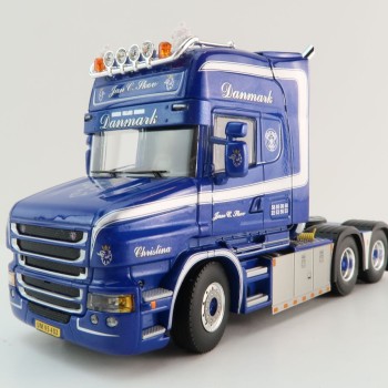 WSI 01-4450 - Scania T6 Torpedo Topline 6x2 Tag Axle Truck -  Jan C Skov - Scale 1:50