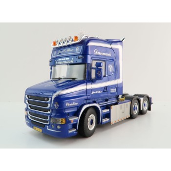 WSI 01-4450 - Scania T6 Torpedo Topline 6x2 Tag Axle Truck -  Jan C Skov - Scale 1:50