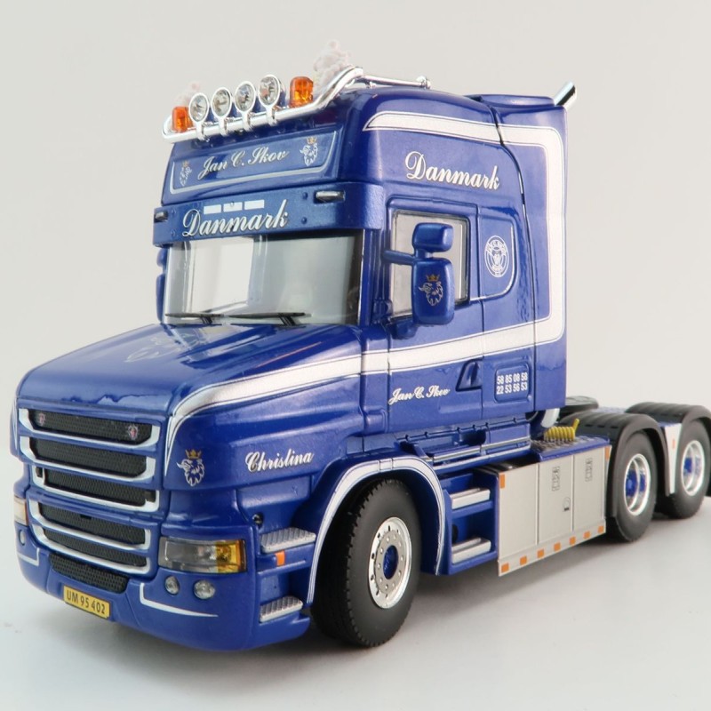 WSI 01-4450 - Scania T6 Torpedo Topline 6x2 Tag Axle Truck -  Jan C Skov - Scale 1:50