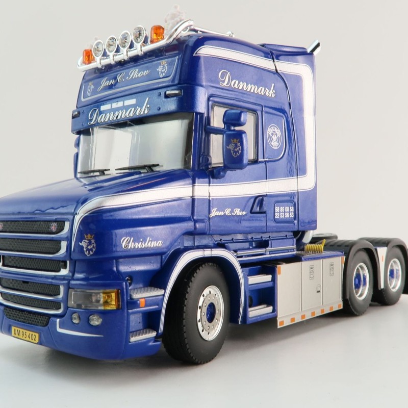 WSI 01-4450 - Scania T6 Torpedo Topline 6x2 Tag Axle Truck -  Jan C Skov - Scale 1:50