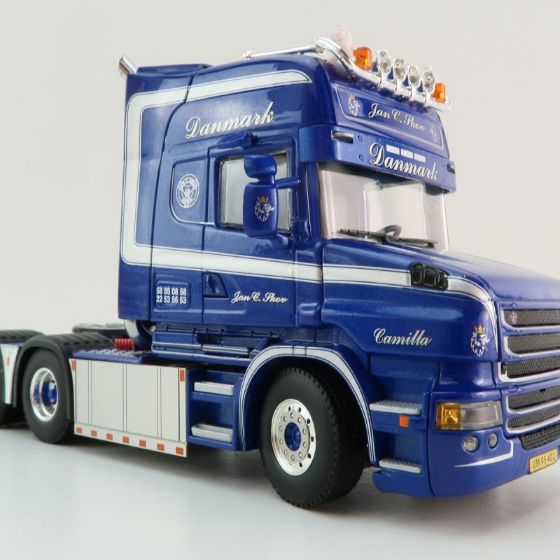 WSI 01-4450 - Scania T6 Torpedo Topline 6x2 Tag Axle Truck -  Jan C Skov - Scale 1:50