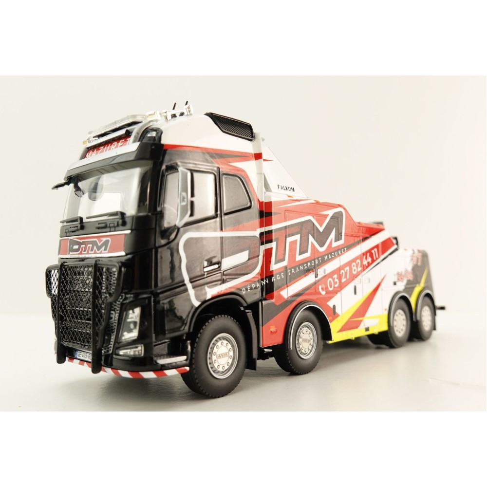 WSI 01-4508 Volvo FH4 Globetrotter XL 8x4 Falkom Wrecker Truck - DTM Mazuret - Scale 1:50