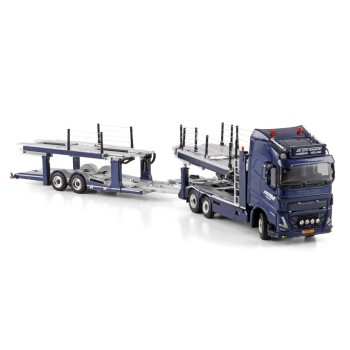 WSI 01-4527 Volvo FH5 Globetrotter 6x2  Car Transporter with Trailer - ATG Autotransporter - Scale 1:50