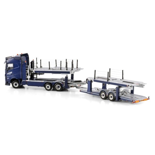 WSI 01-4527 Volvo FH5 Globetrotter 6x2  Car Transporter with Trailer - ATG Autotransporter - Scale 1:50