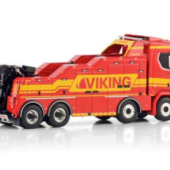 WSI 01-4528 Scania R Normal CR20N 8x4 Falkom Wrecker Tow Truck - Viking - Scale 1:50