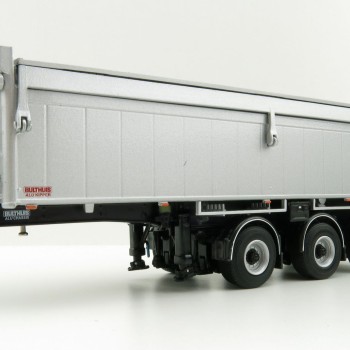 WSI 03-1003 - Bulthuis Asphalt and Sand 3-Axle Alu Kipper Steerable Trailer - Scale 1:50