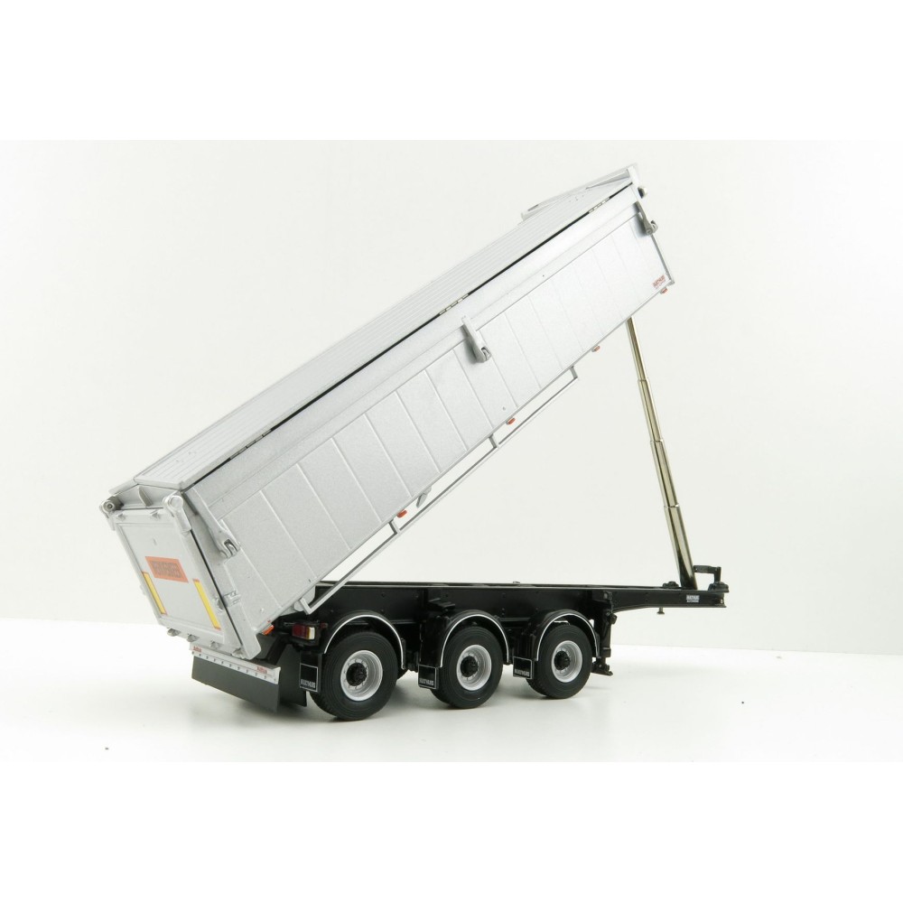 WSI 03-1003 - Bulthuis Asphalt and Sand 3-Axle Alu Kipper Steerable Trailer - Scale 1:50