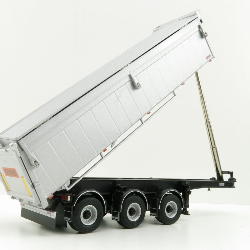 WSI 03-1003 - Bulthuis Asphalt and Sand 3-Axle Alu Kipper Steerable Trailer - Scale 1:50