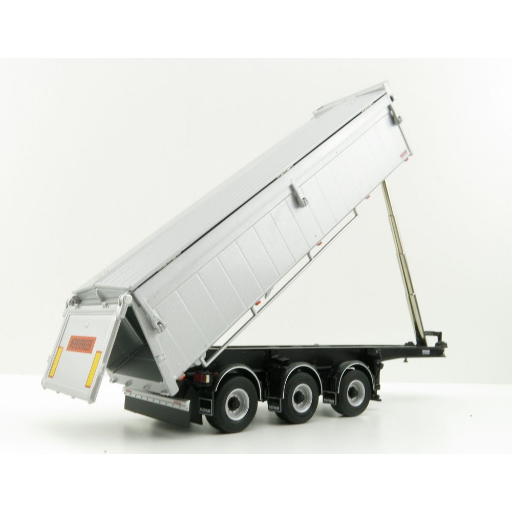 WSI 03-1003 - Bulthuis Asphalt and Sand 3-Axle Alu Kipper Steerable Trailer - Scale 1:50