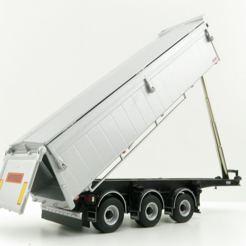 WSI 03-1003 - Bulthuis Asphalt and Sand 3-Axle Alu Kipper Steerable Trailer - Scale 1:50