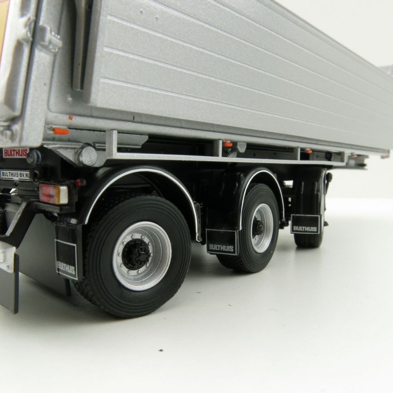 WSI 03-1003 - Bulthuis Asphalt and Sand 3-Axle Alu Kipper Steerable Trailer - Scale 1:50