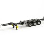 WSI 03-1010 3-Axle Container Chassis Trailer - White Line - Scale 1:50