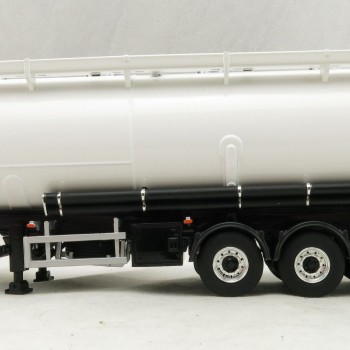 WSI 03-1011 - Tri Axle Bulk Tanker Power Tipper Trailer White - Scale 1:50 