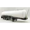 WSI 03-1011 - Tri Axle Bulk Tanker Power Tipper Trailer White - Scale 1:50 