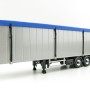 WSI 03-1067 - Bulthuis Cargo Floor Trailer 3 axle Silver - Scale 1:50