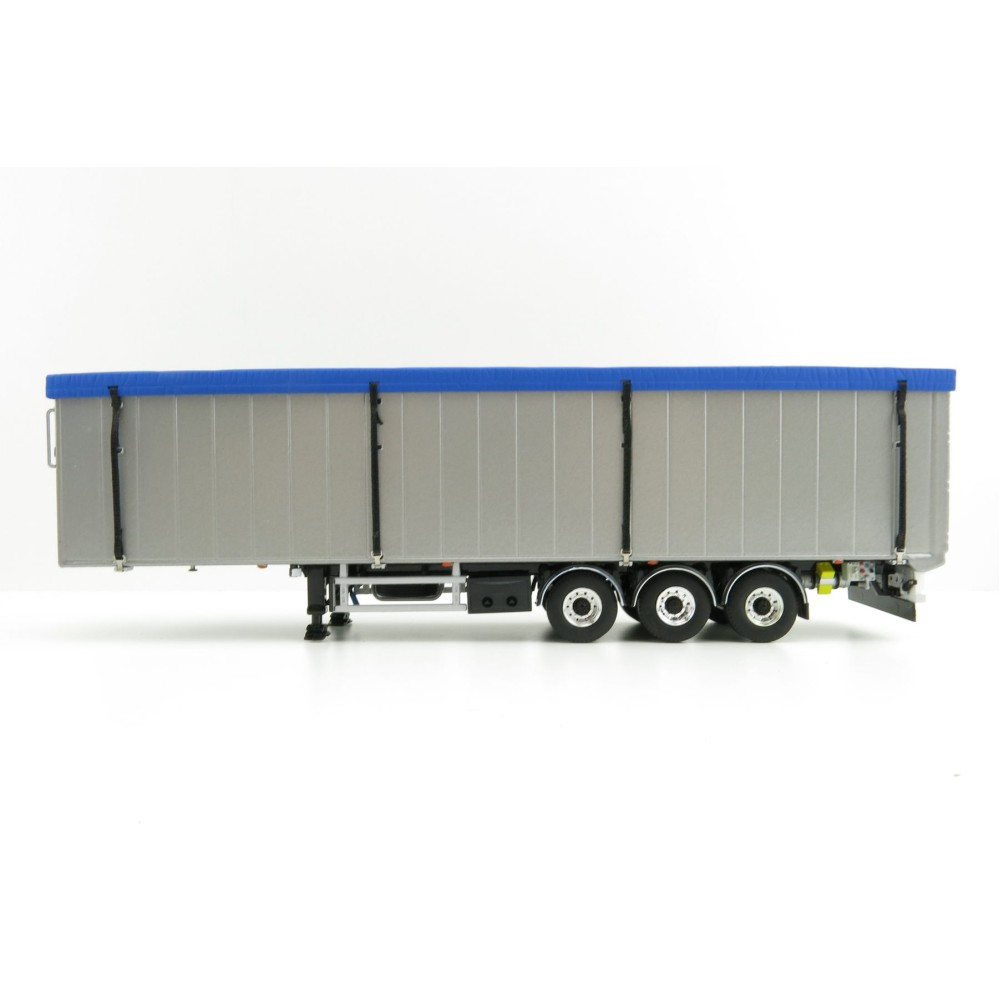 WSI 03-1067 - Bulthuis Cargo Floor Trailer 3 axle Silver - Scale 1:50