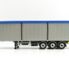 WSI 03-1067 - Bulthuis Cargo Floor Trailer 3 axle Silver - Scale 1:50