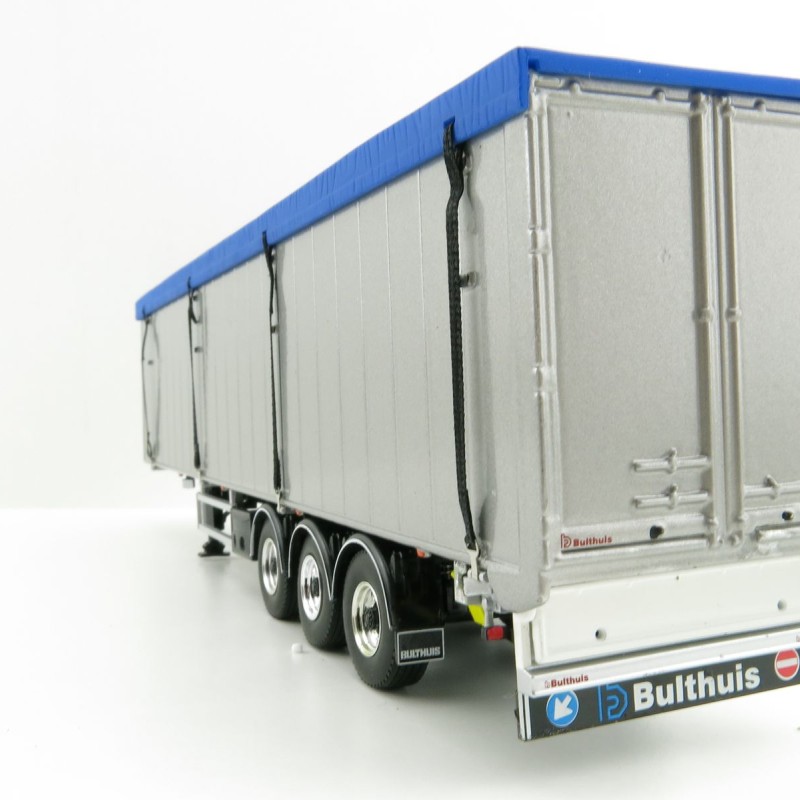 WSI 03-1067 - Bulthuis Cargo Floor Trailer 3 axle Silver - Scale 1:50
