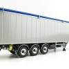 WSI 03-1067 - Bulthuis Cargo Floor Trailer 3 axle Silver - Scale 1:50