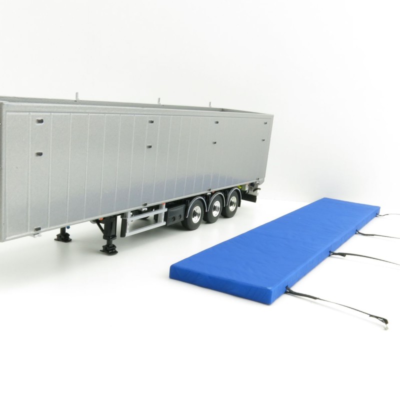 WSI 03-1067 - Bulthuis Cargo Floor Trailer 3 axle Silver - Scale 1:50