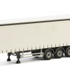 WSI 03-1068 - Curtainside Trailer 3 axle White - Scale 1:50