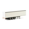WSI 03-1068 - Curtainside Trailer 3 axle White - Scale 1:50