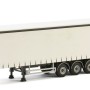 WSI 03-1068 - Curtainside Trailer 3 axle White - Scale 1:50