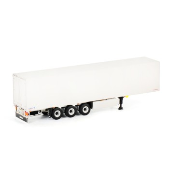 WSI 03-1072 Schmitz Cargobull 3 axle Box Trailer White - Scale 1:50