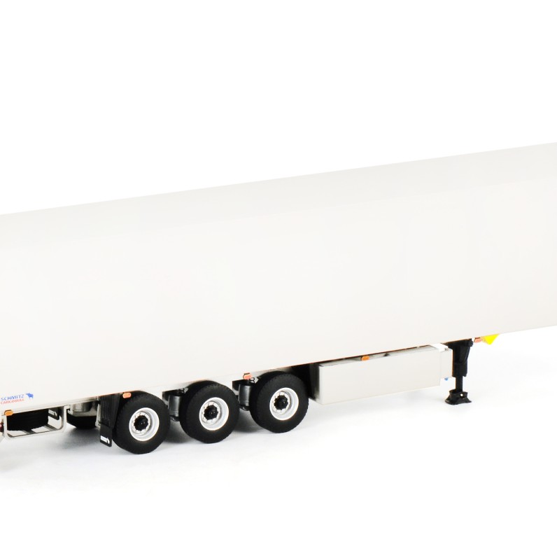 WSI 03-1072 Schmitz Cargobull 3 axle Box Trailer White - Scale 1:50