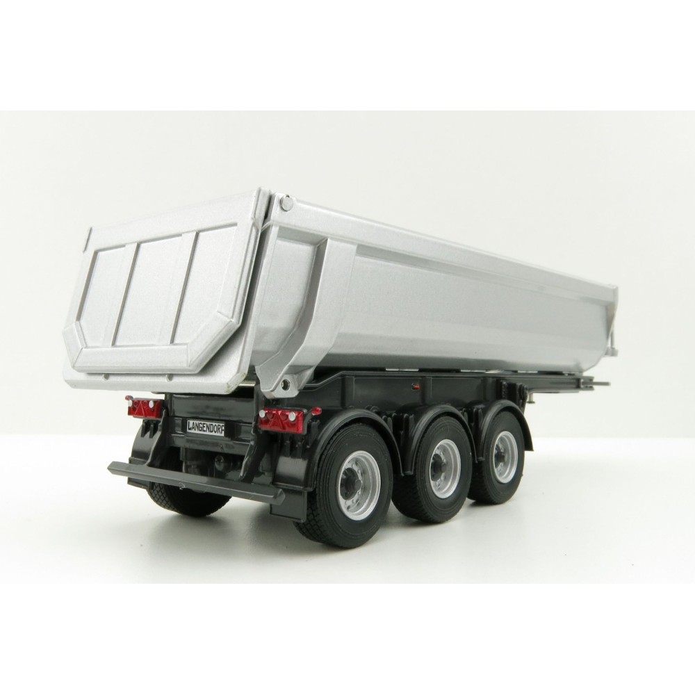 WSI 03-2000 - Langendorf Halfpipe 3 axle Tipper Trailer - Scale 1:50
