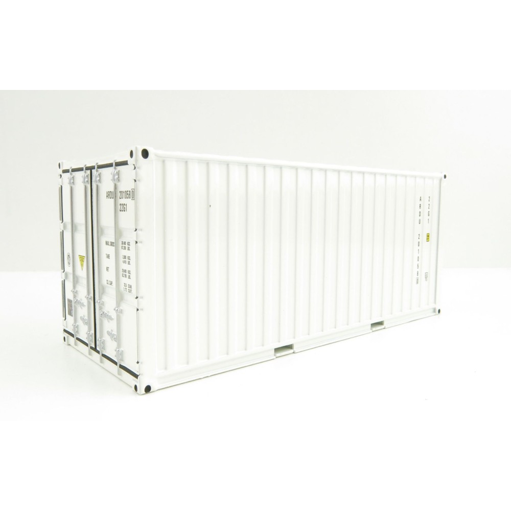 WSI 03-2033 20ft Shipping Container White - Scale 1:50