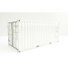WSI 03-2033 20ft Shipping Container White - Scale 1:50