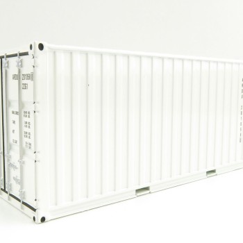 WSI 03-2033 20ft Shipping Container White - Scale 1:50