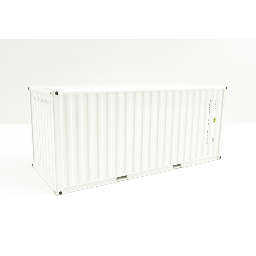 WSI 03-2033 20ft Shipping Container White - Scale 1:50