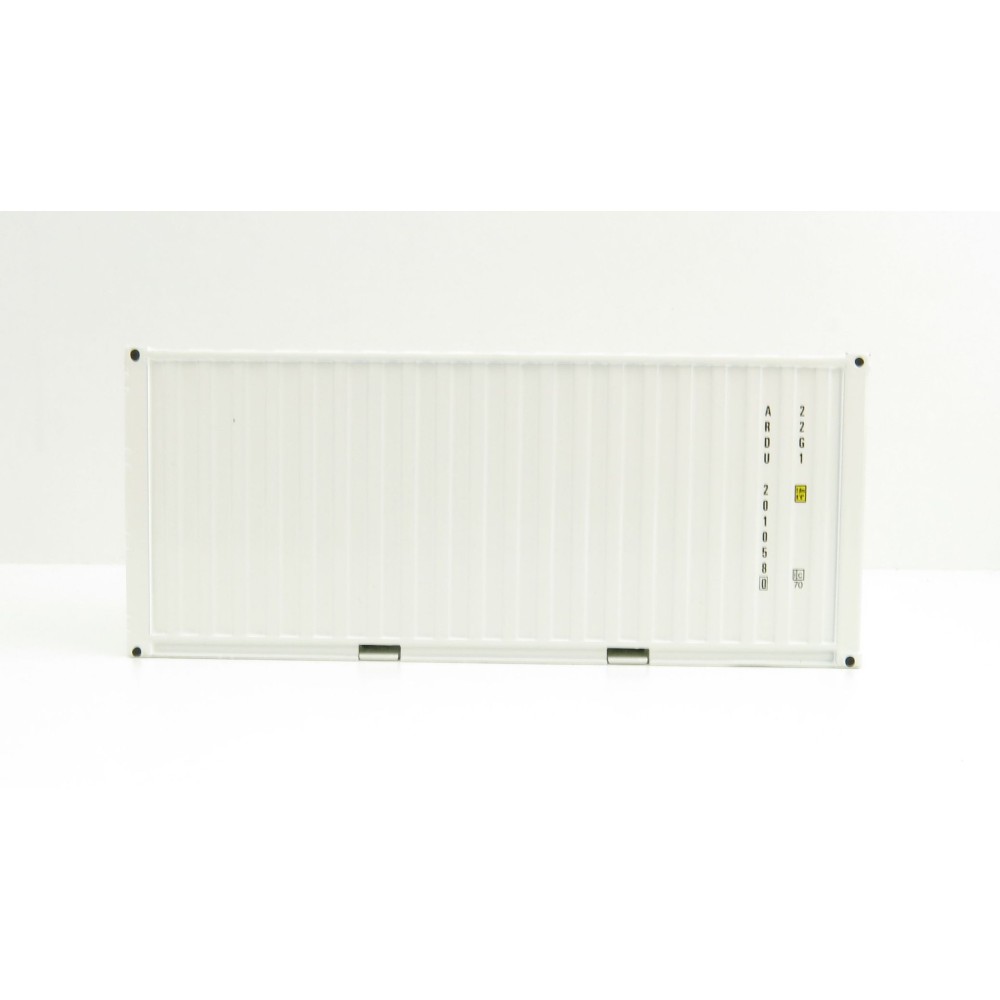 WSI 03-2033 20ft Shipping Container White - Scale 1:50