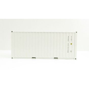WSI 03-2033 20ft Shipping Container White - Scale 1:50