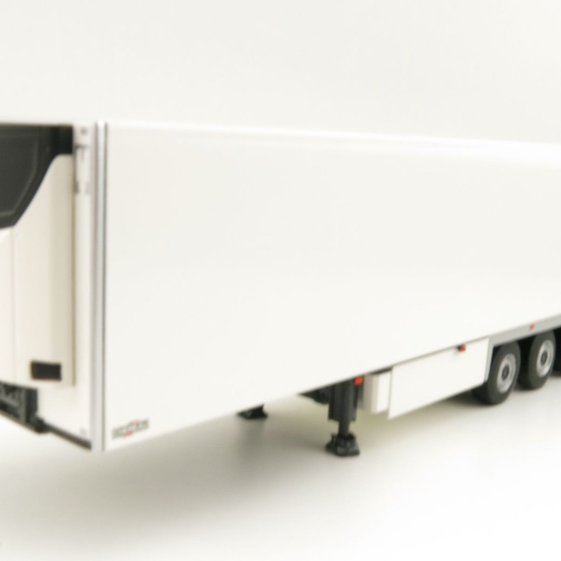 WSI 03-2036 3-Axle Chereau Refrigerated Trailer White - Scale 1:50