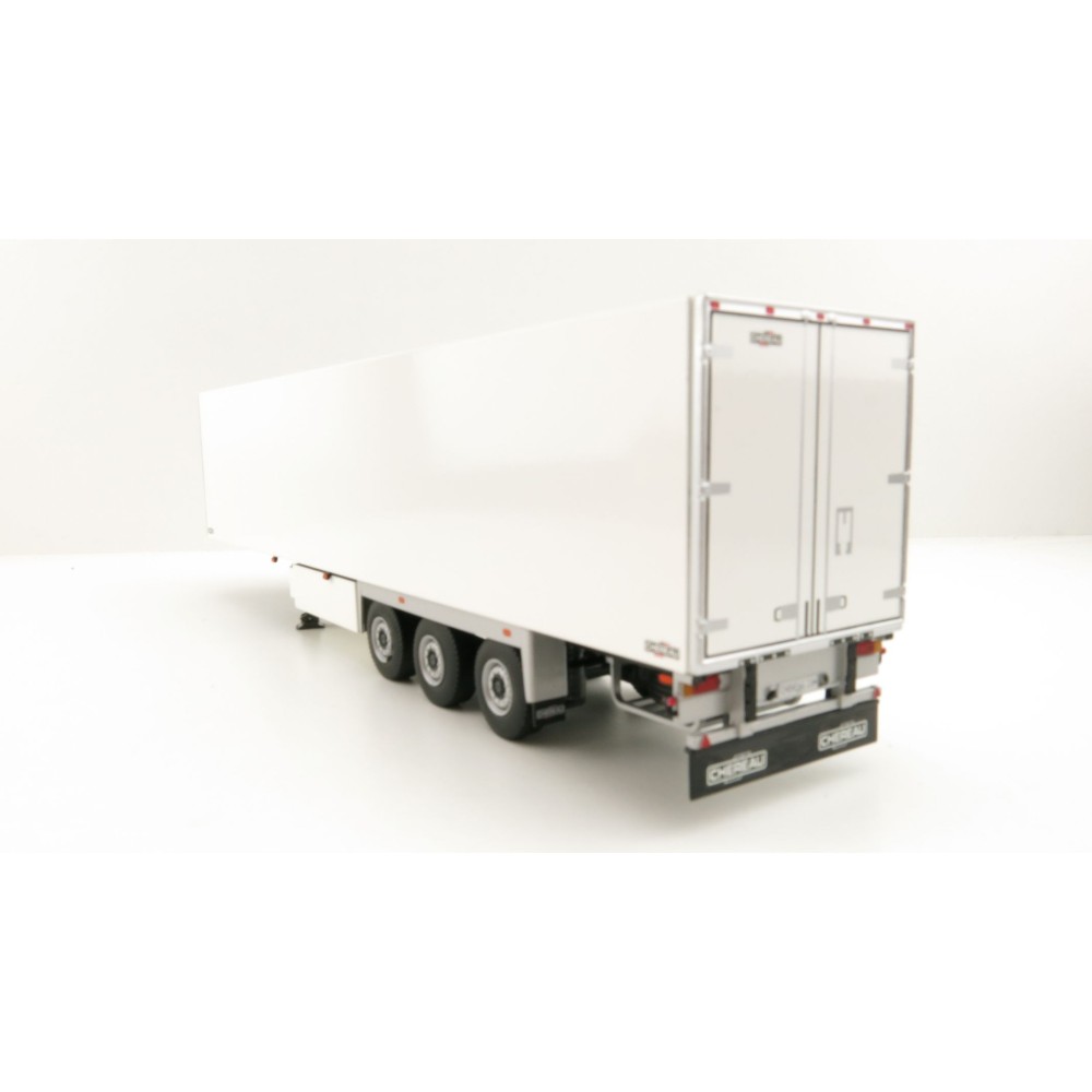WSI 03-2036 3-Axle Chereau Refrigerated Trailer White - Scale 1:50
