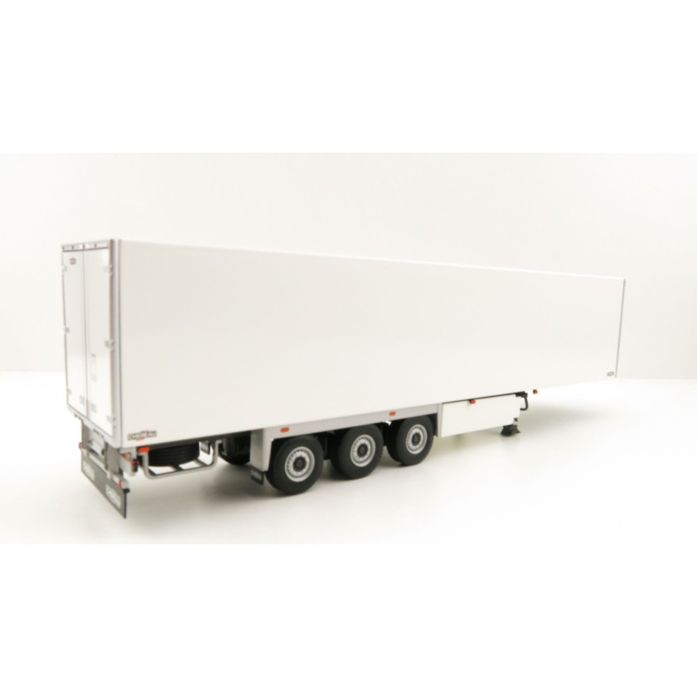 WSI 03-2036 3-Axle Chereau Refrigerated Trailer White - Scale 1:50