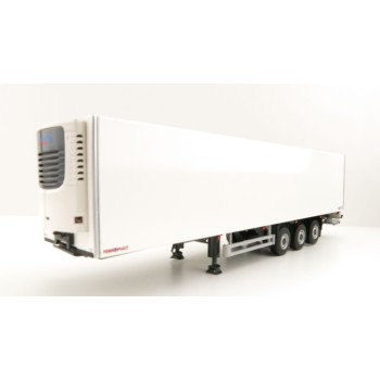 WSI 03-2037 3-Axle Schmitz Cargobull Refrigerated Trailer White - Scale 1:50
