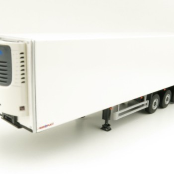 WSI 03-2037 3-Axle Schmitz Cargobull Refrigerated Trailer White - Scale 1:50