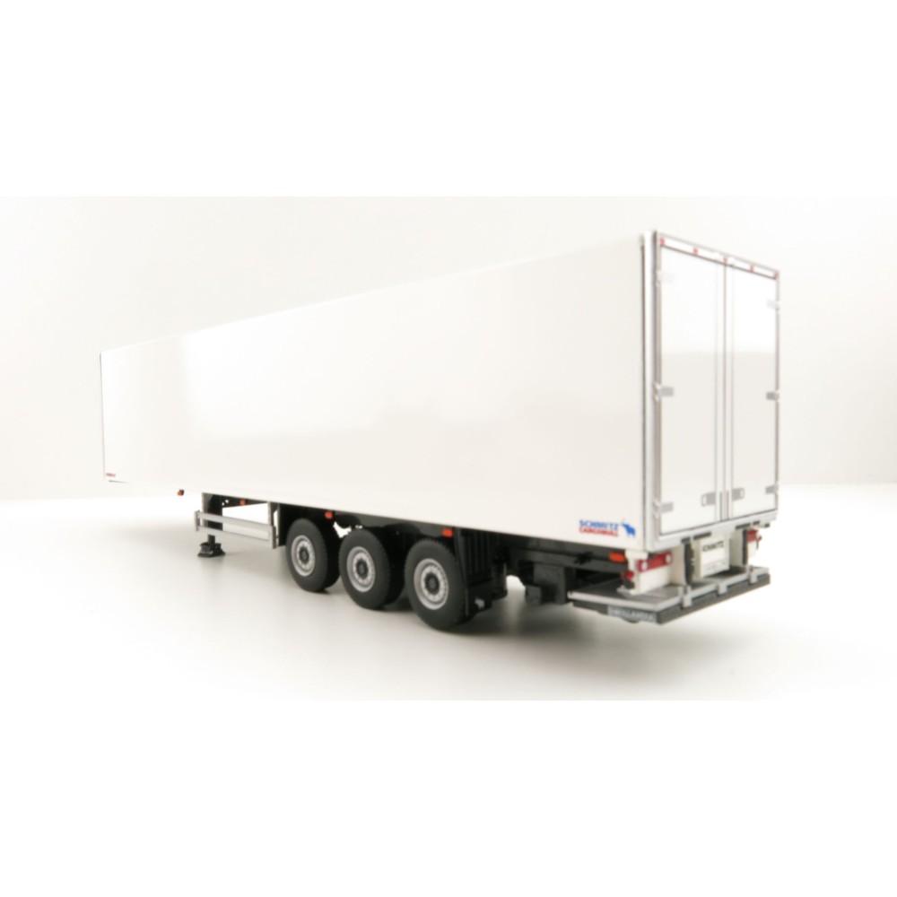 WSI 03-2037 3-Axle Schmitz Cargobull Refrigerated Trailer White - Scale 1:50