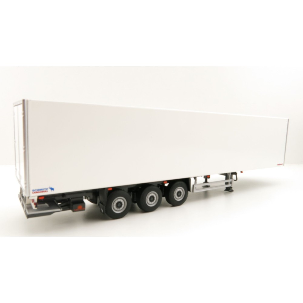 WSI 03-2037 3-Axle Schmitz Cargobull Refrigerated Trailer White - Scale 1:50