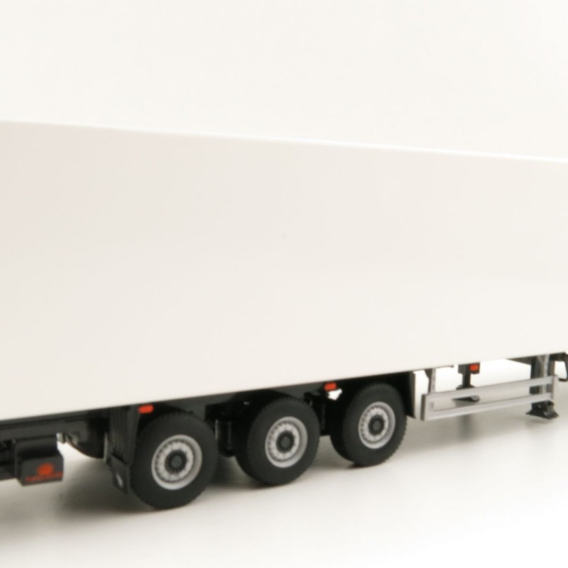 WSI 03-2037 3-Axle Schmitz Cargobull Refrigerated Trailer White - Scale 1:50
