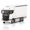 WSI 03-2052 - Scania S Highline CS20H 6x2 Tag Axle Rigid Curtainside Truck White - Scale 1:50