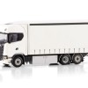 WSI 03-2052 - Scania S Highline CS20H 6x2 Tag Axle Rigid Curtainside Truck White - Scale 1:50