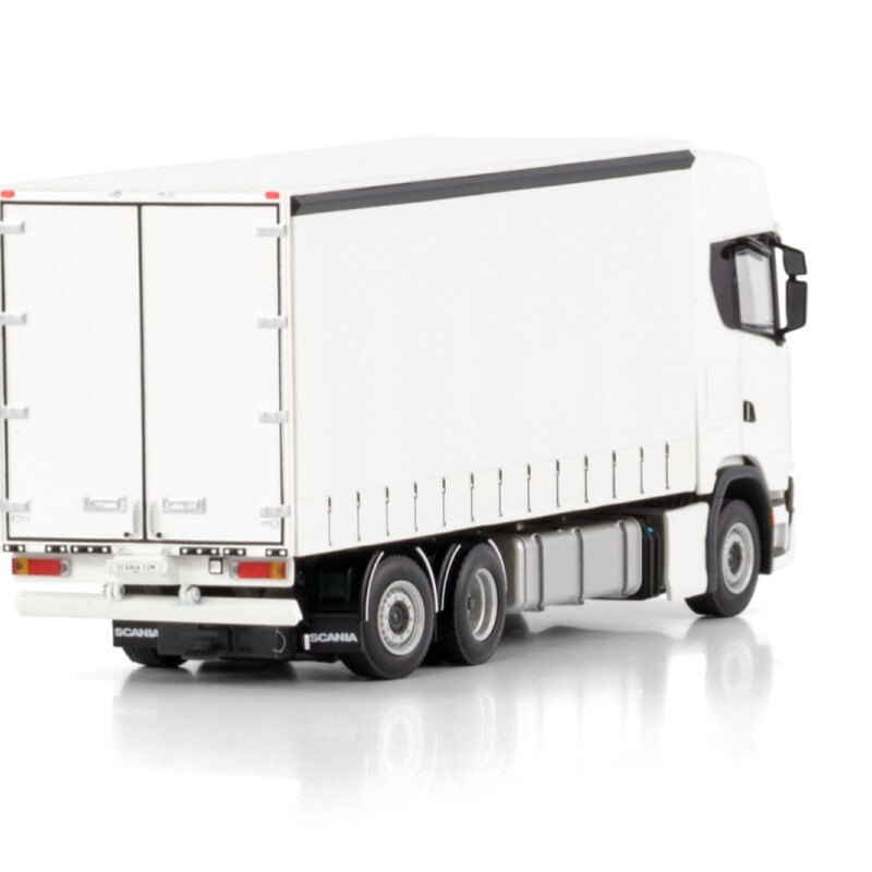 WSI 03-2052 - Scania S Highline CS20H 6x2 Tag Axle Rigid Curtainside Truck White - Scale 1:50