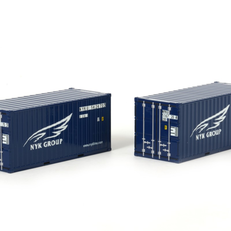 WSI 04-1124 NYK Logistics 2x 20ft Shipping Container  - Scale 1:50