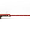 WSI 04-1137 - Dennison 3-axle Flat Top Extendable Trailer - Red - Scale 1:50
