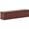 WSI 04-1171 40 ft Shipping Container - Brown - Diecast - Scale 1:50